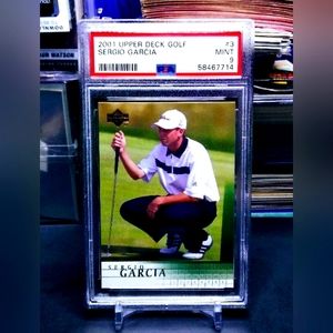 Sergio Garcia 2001 Upper Deck PGA Golf #3 Rookie RC PSA 9